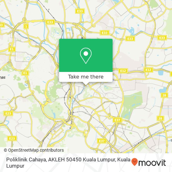 Poliklinik Cahaya, AKLEH 50450 Kuala Lumpur map