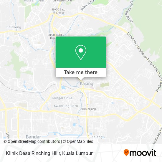 Klinik Desa Rinching Hilir map