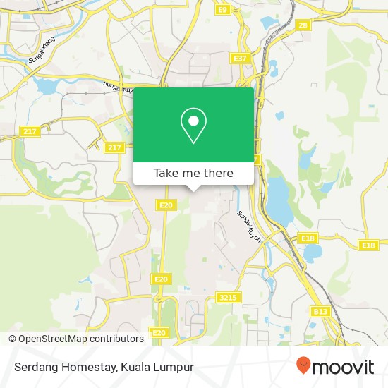 Serdang Homestay map