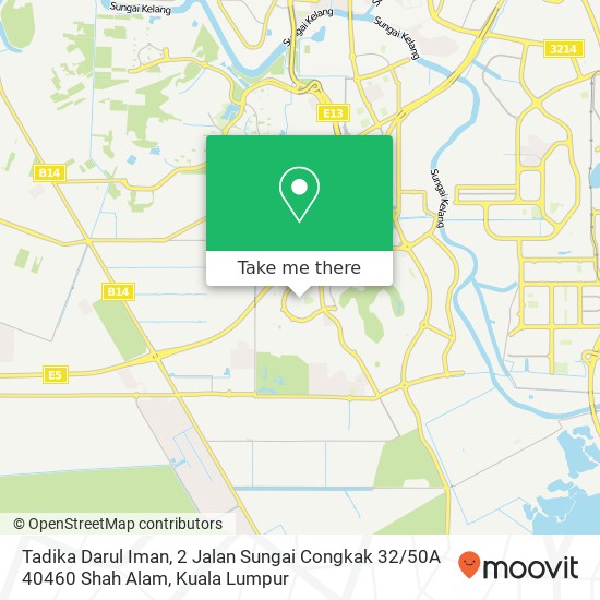 Tadika Darul Iman, 2 Jalan Sungai Congkak 32 / 50A 40460 Shah Alam map