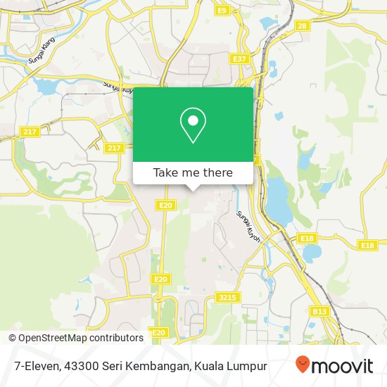 Peta 7-Eleven, 43300 Seri Kembangan