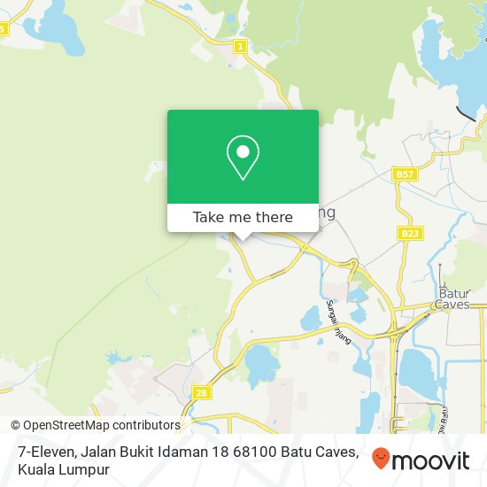 7-Eleven, Jalan Bukit Idaman 18 68100 Batu Caves map