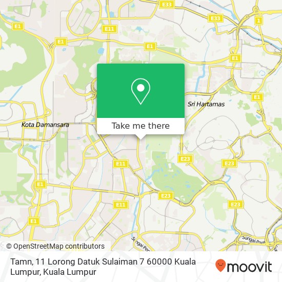 Peta Tamn, 11 Lorong Datuk Sulaiman 7 60000 Kuala Lumpur