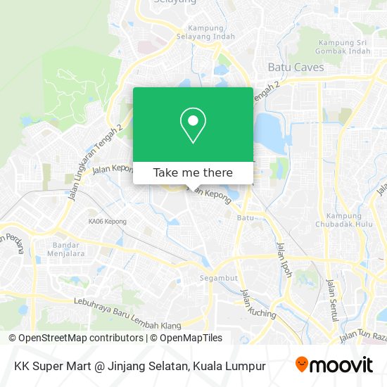 KK Super Mart @ Jinjang Selatan map