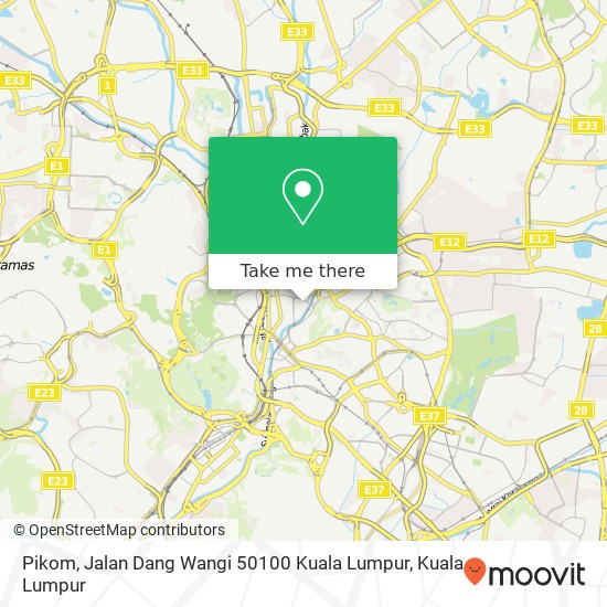 Pikom, Jalan Dang Wangi 50100 Kuala Lumpur map