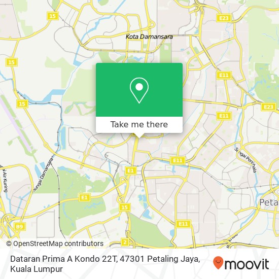 Dataran Prima A Kondo 22T, 47301 Petaling Jaya map