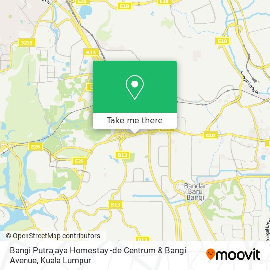Bangi Putrajaya Homestay -de Centrum & Bangi Avenue map