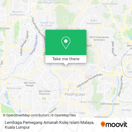 Lembaga Pemegang Amanah Kolej Islam Malaya map