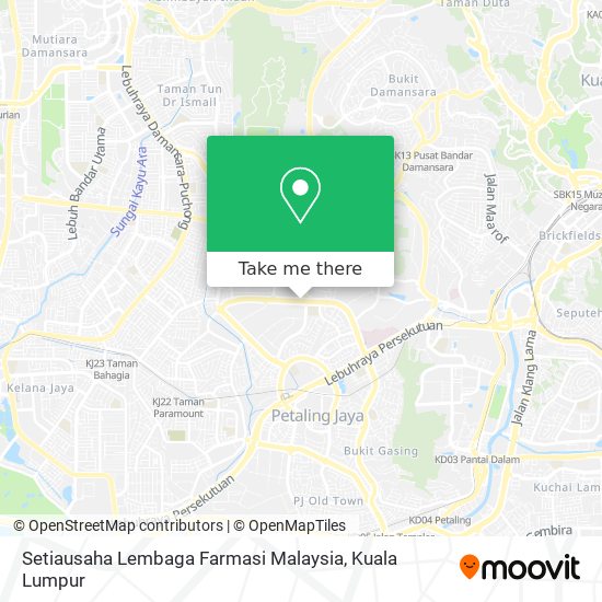 Setiausaha Lembaga Farmasi Malaysia map