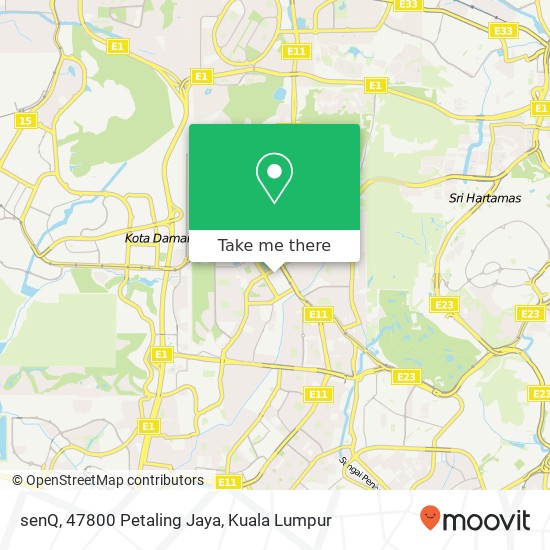 senQ, 47800 Petaling Jaya map