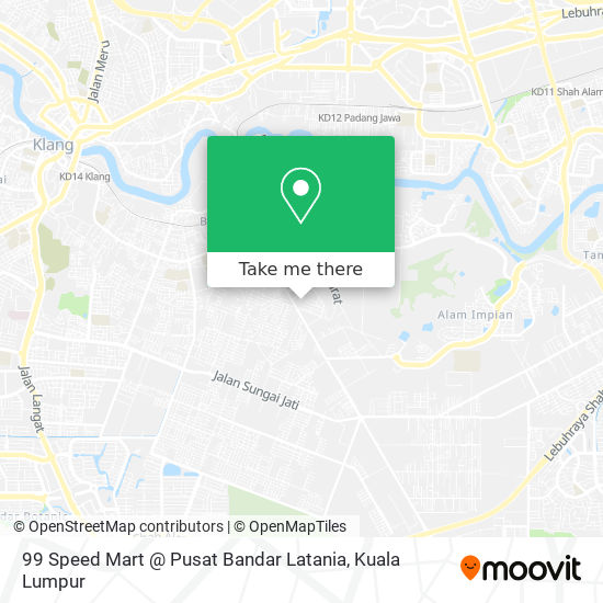 99 Speed Mart @ Pusat Bandar Latania map