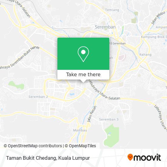 Peta Taman Bukit Chedang