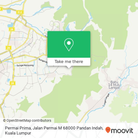 Permai Prima, Jalan Permai M 68000 Pandan Indah map