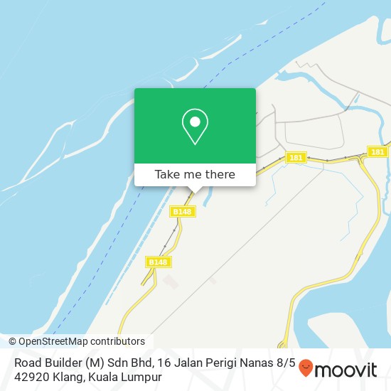 Peta Road Builder (M) Sdn Bhd, 16 Jalan Perigi Nanas 8 / 5 42920 Klang