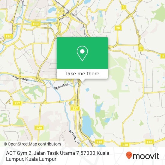 Peta ACT Gym 2, Jalan Tasik Utama 7 57000 Kuala Lumpur