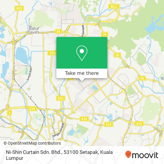 Ni-Shin Curtain Sdn. Bhd., 53100 Setapak map