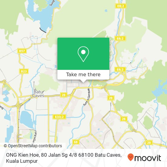 ONG Kien Hoe, 80 Jalan Sg 4 / 8 68100 Batu Caves map