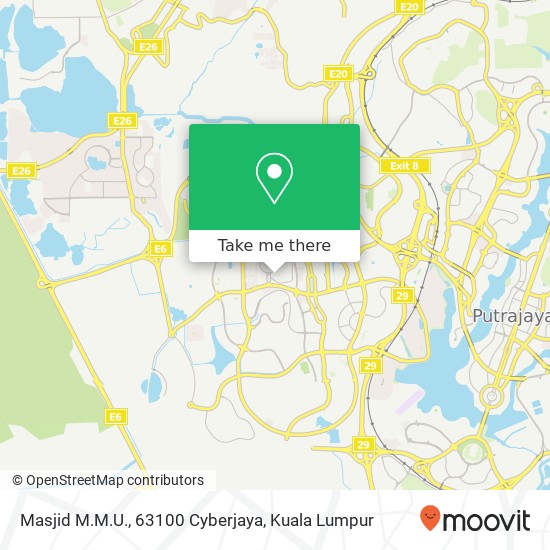 Masjid M.M.U., 63100 Cyberjaya map