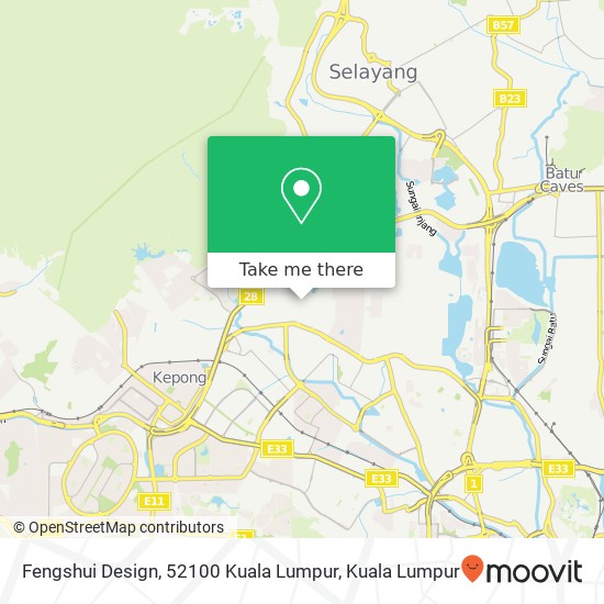 Fengshui Design, 52100 Kuala Lumpur map