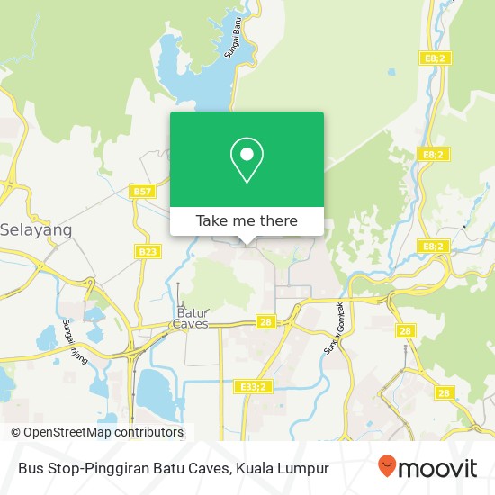 Peta Bus Stop-Pinggiran Batu Caves