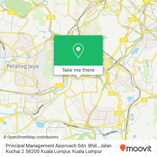 Principal Management Approach Sdn. Bhd., Jalan Kuchai 2 58200 Kuala Lumpur map