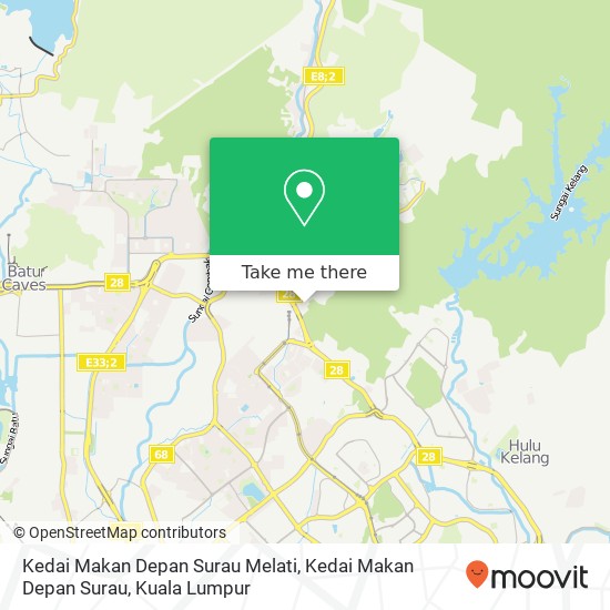 Kedai Makan Depan Surau Melati, Kedai Makan Depan Surau map