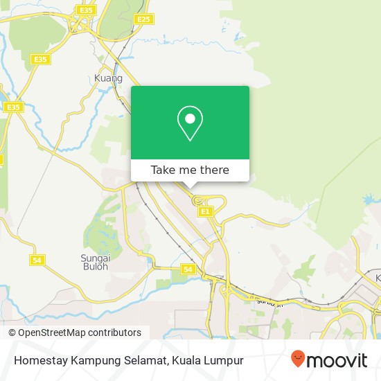 Peta Homestay Kampung Selamat