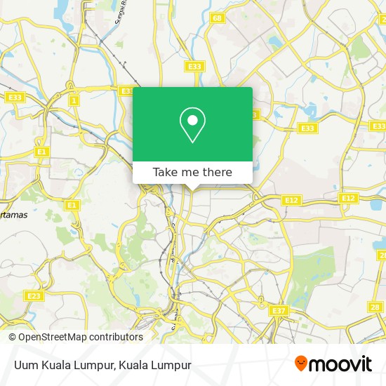 Uum Kuala Lumpur map