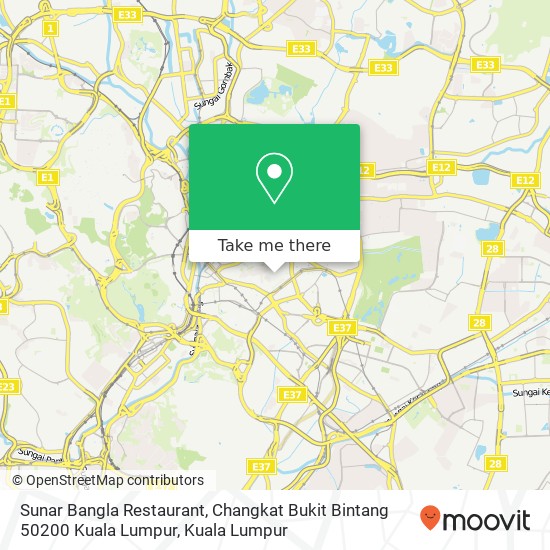 Sunar Bangla Restaurant, Changkat Bukit Bintang 50200 Kuala Lumpur map