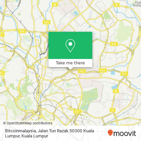 Peta Bitcoinmalaysia, Jalan Tun Razak 50300 Kuala Lumpur