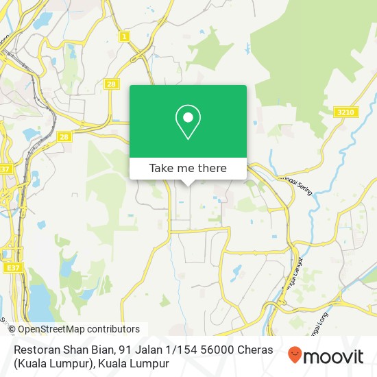 Restoran Shan Bian, 91 Jalan 1 / 154 56000 Cheras (Kuala Lumpur) map