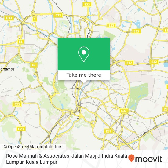 Rose Marinah & Associates, Jalan Masjid India Kuala Lumpur map