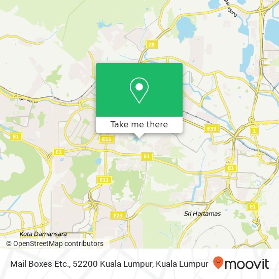 Mail Boxes Etc., 52200 Kuala Lumpur map