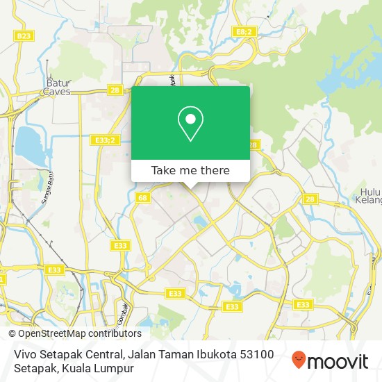 Vivo Setapak Central, Jalan Taman Ibukota 53100 Setapak map