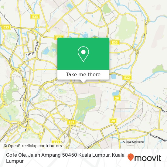 Cofe Ole, Jalan Ampang 50450 Kuala Lumpur map