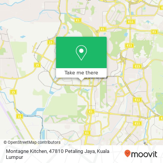 Montagne Kitchen, 47810 Petaling Jaya map