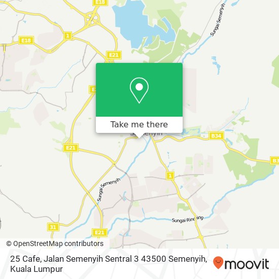 25 Cafe, Jalan Semenyih Sentral 3 43500 Semenyih map