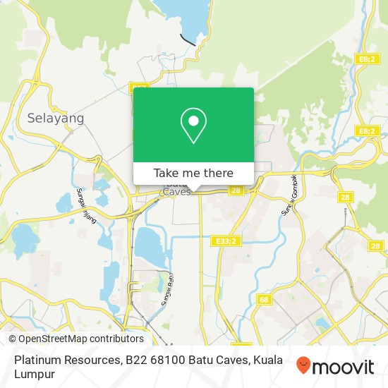 Platinum Resources, B22 68100 Batu Caves map