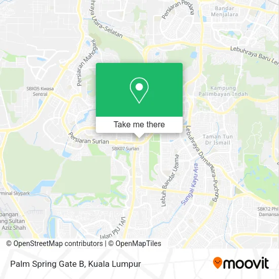 Palm Spring Gate B map