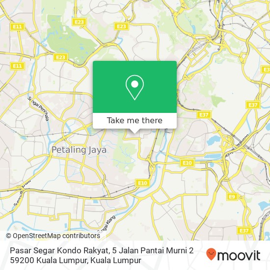 Pasar Segar Kondo Rakyat, 5 Jalan Pantai Murni 2 59200 Kuala Lumpur map