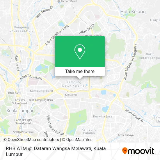 RHB ATM @ Dataran Wangsa Melawati map