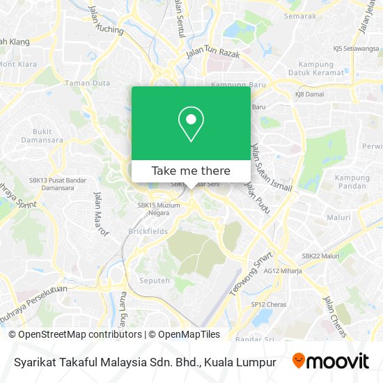 How to get to Syarikat Takaful Malaysia Sdn. Bhd. in Kuala Lumpur 