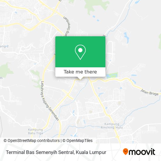 Terminal Bas Semenyih Sentral map