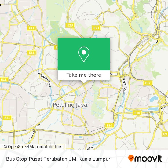 Bus Stop-Pusat Perubatan UM map