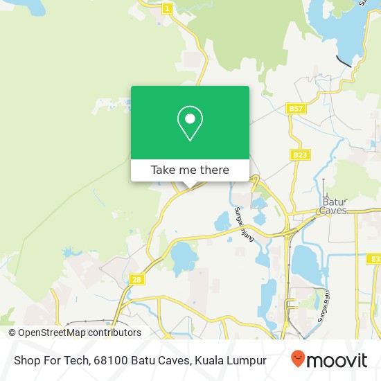 Peta Shop For Tech, 68100 Batu Caves