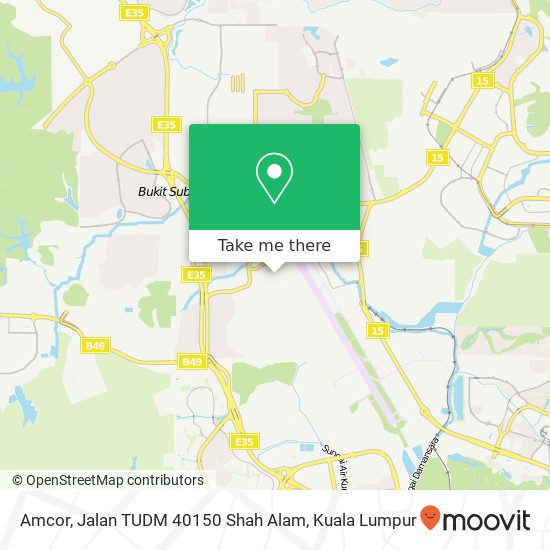 Amcor, Jalan TUDM 40150 Shah Alam map