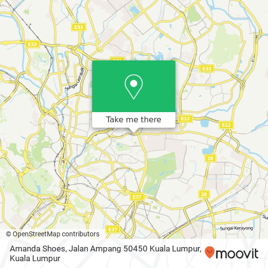 Amanda Shoes, Jalan Ampang 50450 Kuala Lumpur map