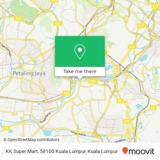 KK Super Mart, 58100 Kuala Lumpur map