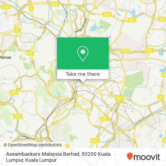 Aseambankers Malaysia Berhad, 50200 Kuala Lumpur map