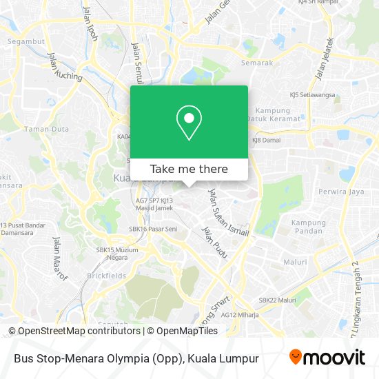 Bus Stop-Menara Olympia (Opp) map